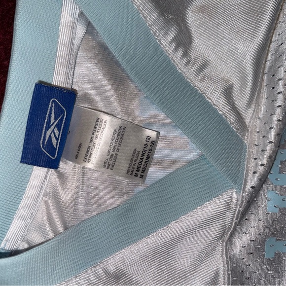 Detroit Lions Jersey Youth Medium (10-12) Reebok Light Blue White Vintage #00 - Picture 2 of 4